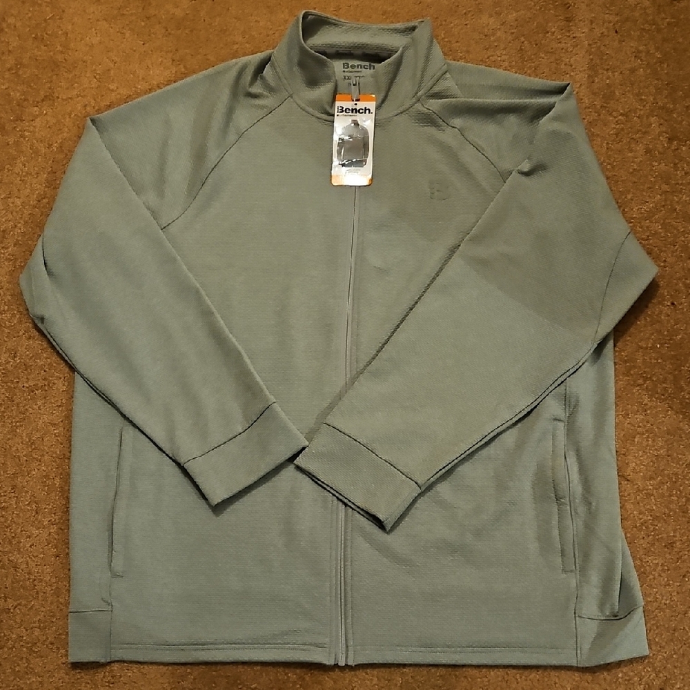 NWT Bench Light Gray Zip-Up Jacket